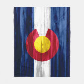 Rustige houten Colorado vlootsdeken Fleece Deken (Voorkant)