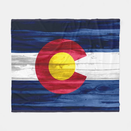Rustige houten Colorado vlootsdeken Fleece Deken (Voorkant (Horizontaal))