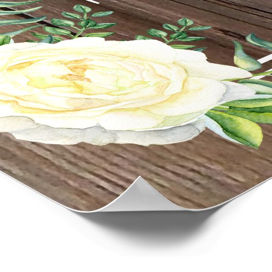 Rustige houten Creëer uw eigen poster afdrukken (Hoek)