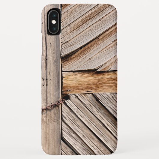 Rustige houten deur met kettingslot Case-Mate iPhone case (Achterkant)