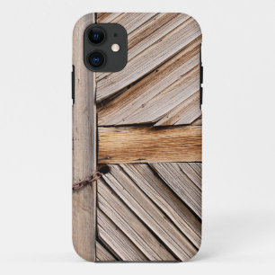 Rustige houten deur met kettingslot Case-Mate iPhone case