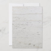 Rustige houten elegante bruiloft met fotoland kaart (Achterkant)