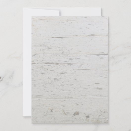 Rustige houten elegante bruiloft met fotoland kaart (Achterkant)