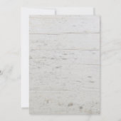 Rustige houten elegante foto RSVP country Wedding Kaart (Achterkant)