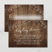 Rustige houten en lichte Vrijgezellenfeest zonder  Informatiekaartje (Voorkant / Achterkant)