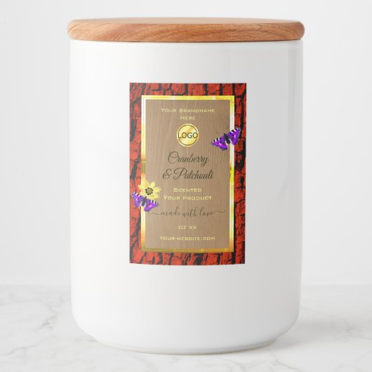 Rustige houten etiketten van Paarse butterflies Lo (Voorkant)