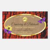 Rustige houten etiketten van Paarse butterflies Lo (Voorkant)