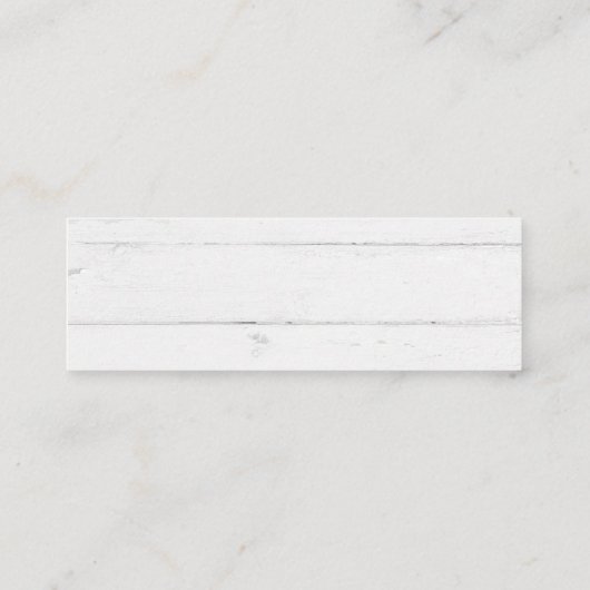 Rustige houten florale RVSP-trouwinternetkaart Mini Visitekaartje (Achterkant)