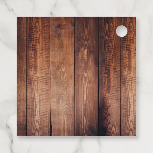 Rustige houten foto Weddenschap Hartelijk dank Bedankjes Labels (Achterkant)