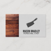 Rustige houten gereedschappen | Uitvoerend Chef |  Visitekaartje (Voorkant)