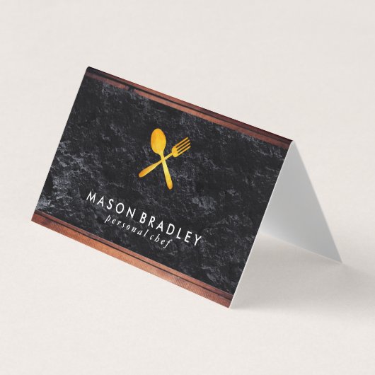 Rustige houten gereedschappen visitekaartje (Voorkant)