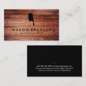 Rustige houten gereedschappen visitekaartje (Voorkant / Achterkant)