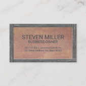 Rustige houten grens | Oude textuur Visitekaartje (Voorkant)