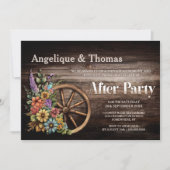 Rustige houten hak na partij kaart (Voorkant)