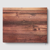 Rustige houten kajuitvakantie gastenboek (Achterkant)