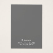 Rustige houten korrel met juwelen visitekaartje (Achterkant)