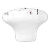 Rustige houten Kuststrand Anchor Floral Keramische Knop (Zijkant)