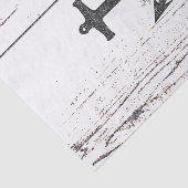 Rustige houten Kuststrand Anchor  Floral Tissuepapier (Detail)