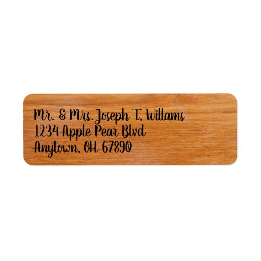 Rustige houten labels (Voorkant)