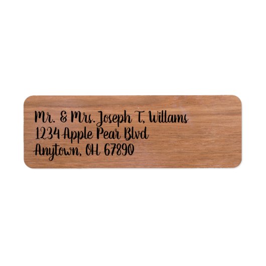 Rustige houten labels (Voorkant)