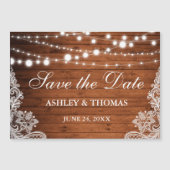 Rustige houten lantaarn Magnetisch sparen de Datum (Voorkant)