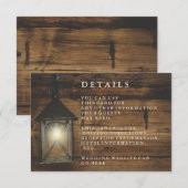 Rustige houten lantaarn — Ontvangst land (Voorkant / Achterkant)