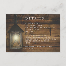 Rustige houten lantaarn — Ontvangst land