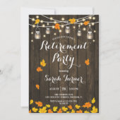 Rustige houten lantaarns verlaten Pensioenpartij Kaart (Voorkant)