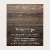 Rustige  houten legant country Boerderij Hartelijk Kaart (Binnenkant ongevouwen)