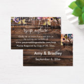 Rustige houten, lichte en Waterverf bloemen Visitekaartje (Bureau)