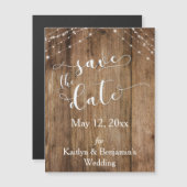 Rustige houten lichten Sparen de Datum Magnetische (Voorkant / Achterkant)