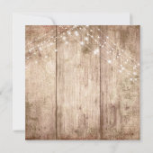 Rustige houten lichten We zagen Typografie, Ontvan Kaart (Achterkant)