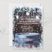 Rustige houten loop en licht WinterVrijgezellenfee Kaart (Voorkant)