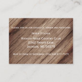 Rustige houten loop en witte flora - Ontvangst Informatiekaartje (Achterkant)