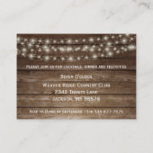 Rustige houten loop met witte bloemen - Ontvangst Informatiekaartje (Achterkant)