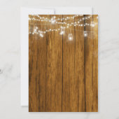 Rustige houten Mason Jar Hanging Lights sparen de  Kaart (Achterkant)