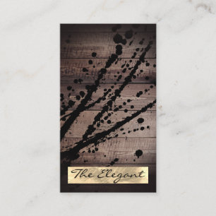 Rustige houten oliespanter visitekaartje