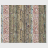 Rustige houten panelen cadeaupapier (Vlak)