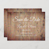 Rustige houten panelen regenboogConfetti sparen de Briefkaart (Voorkant / Achterkant)