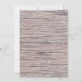 Rustige houten pine 3 Foto met kerstmis als collag Kaart (Achterkant)