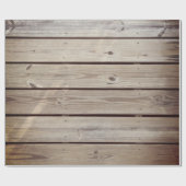 Rustige houten planken cadeaupapier (Vlak)