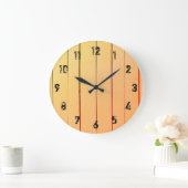 Rustige houten planken grote klok (Huis)