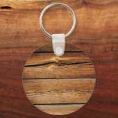 Rustige houten plankjes voor landschenkingen sleutelhanger (Voorkant)
