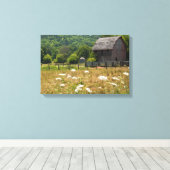 Rustige Houten Schuur Canvas Afdruk (Insitu (Houten vloer))