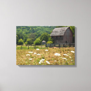 Rustige Houten Schuur Canvas Afdruk