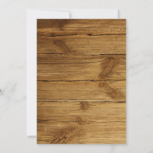 Rustige houten strand Nautical Wedding Kaart (Achterkant)