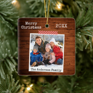 Rustige houten tapedrive Instant Photo Style keram Keramisch Ornament
