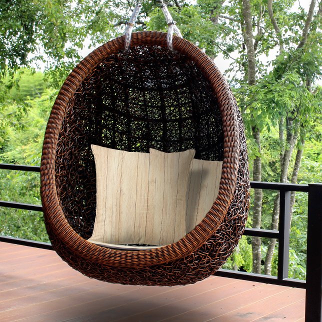 Rustige houten toon Natuurlijke loods Buitenkussen (Creator heeft geüpload)