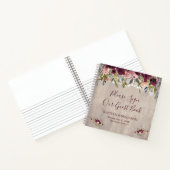 Rustige houten vezel - weddenschap notitieboek (Binnen)