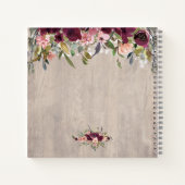 Rustige houten vezel - weddenschap notitieboek (Achterkant)